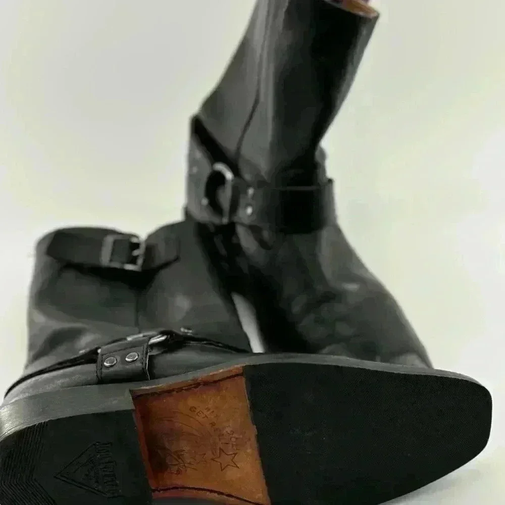 John Fluevog Original Men’s Black Leather Boots in size 9M - Picture 15 of 17